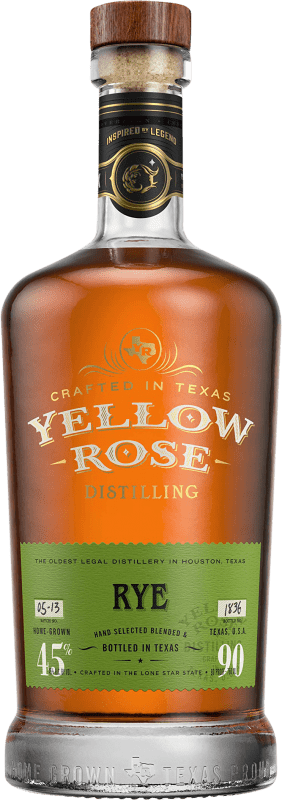 Envoi gratuit | Blended Whisky Yellow Rose Rye Réserve États Unis 70 cl