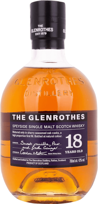 177,95 € Envoi gratuit | Single Malt Whisky Glenrothes 18 Ans