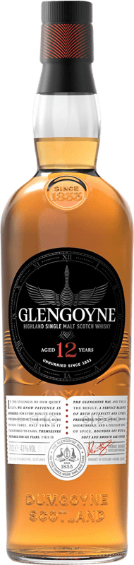 48,95 € | Single Malt Whisky Glengoyne Highlands Royaume-Uni 12 Ans 70 cl