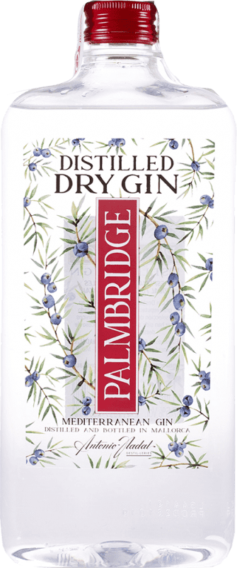 Envio grátis | Gin Antonio Nadal Palmbridge Espanha Garrafa Quadril 1 L