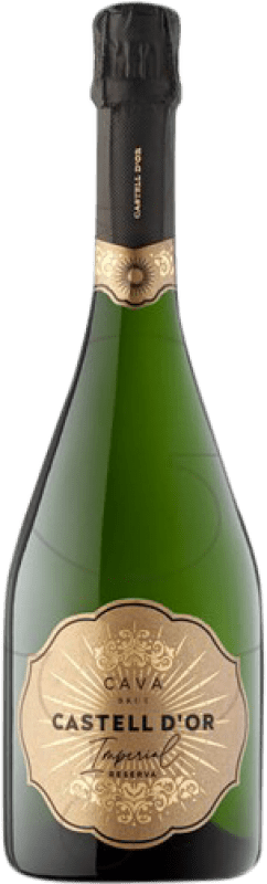 Kostenloser Versand | Weißer Sekt Castell d'Or Imperial Brut Reserve D.O. Cava Katalonien Spanien Macabeo, Xarel·lo, Chardonnay, Parellada 75 cl