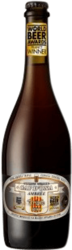 Envio grátis | Cerveja Apats Cap d'Ona Ambree Triple Bio França Garrafa Terço 33 cl