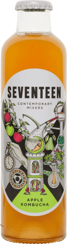 Kostenloser Versand | Getränke und Mixer Global Premium Seventeen Apple Kombucha Spanien Kleine Flasche 20 cl