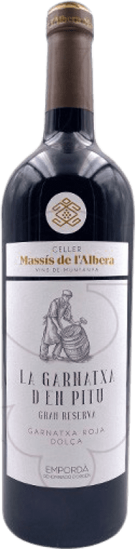 Free Shipping | Fortified wine Celler Massis de l'Albera La Garnatxa d'en Pitu Grand Reserve D.O. Empordà Catalonia Spain Garnacha Roja 75 cl