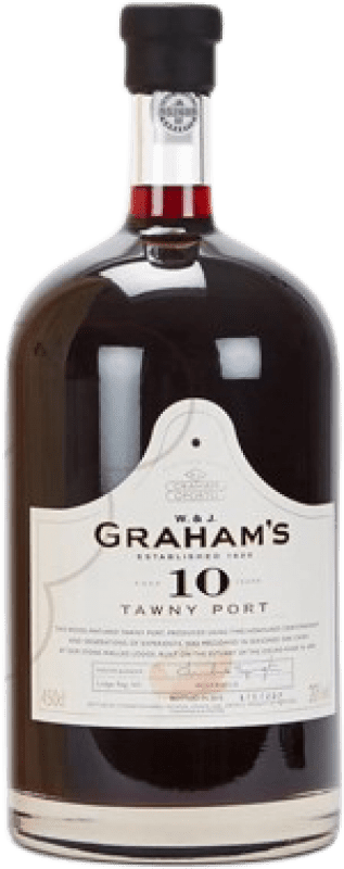 278,95 € | Fortified wine Graham's I.G. Porto Porto Portugal Tempranillo, Touriga Franca, Touriga Nacional, Tinta Amarela, Tinta Cão, Tinta Barroca 10 Years Réhoboram Bottle 4,5 L