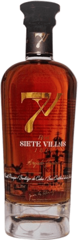 Envoi gratuit | Rhum Siete Villas Añejado Espagne 70 cl