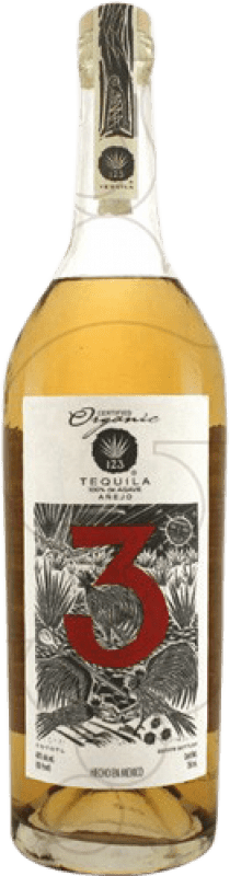 Free Shipping | Tequila 123 Organic 3 Tres Añejo Mexico 70 cl