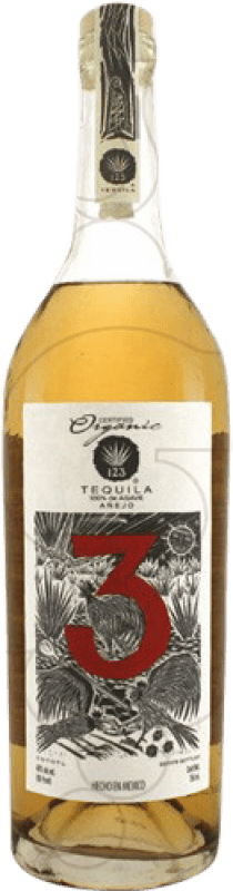 Envío gratis | Tequila 123 Organic 3 Tres Añejo México 70 cl