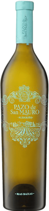 Бесплатная доставка | Белое вино Pazo de San Mauro Молодой D.O. Rías Baixas Галисия Испания Albariño Бутылка Иеровоам-Двойной Магнум 3 L