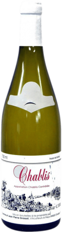 Бесплатная доставка | Белое вино Corinne & Jean-Pierre Grossot A.O.C. Chablis Бургундия Франция Chardonnay 75 cl