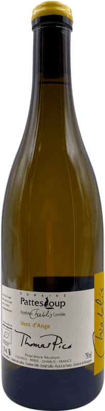 Бесплатная доставка | Белое вино Pattes Loup Vent d'Ange A.O.C. Chablis Бургундия Франция Chardonnay 75 cl