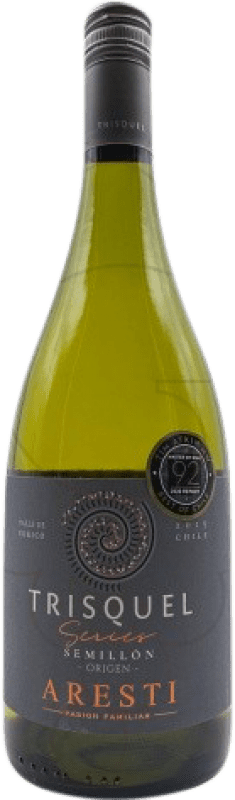 免费送货 | 白酒 Aresti Trisquel 年轻的 I.G. Valle Central Valle de Curicó 智利 Sémillon 75 cl