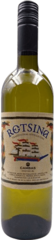 Бесплатная доставка | Белое вино Cambas Retsina молодое Греция 75 cl
