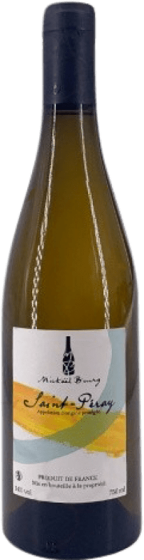 Бесплатная доставка | Белое вино Mickael Bourg A.O.C. Saint-Péray Рона Франция Marsanne 75 cl