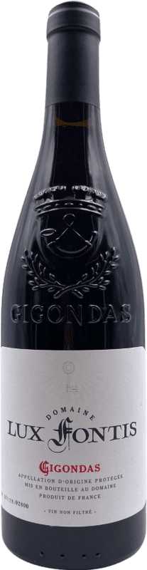 Бесплатная доставка | Красное вино Lux Fontis A.O.C. Gigondas Рона Франция Grenache, Monastrell 75 cl