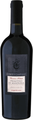 Conte di Campiano Zinfandel Primitivo di Manduria 年轻的 75 cl