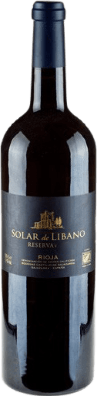 Free Shipping | Red wine Castillo de Sajazarra Solar de Líbano Reserve D.O.Ca. Rioja The Rioja Spain Tempranillo, Grenache, Graciano Magnum Bottle 1,5 L