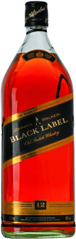 Envío gratis | Whisky Blended Johnnie Walker Black Label Reserva Reino Unido Botella Réhoboram 4,5 L