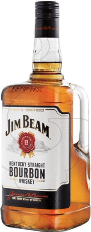 28,95 € | Виски Бурбон Jim Beam Kentucky Straight Соединенные Штаты Специальная бутылка 1,75 L