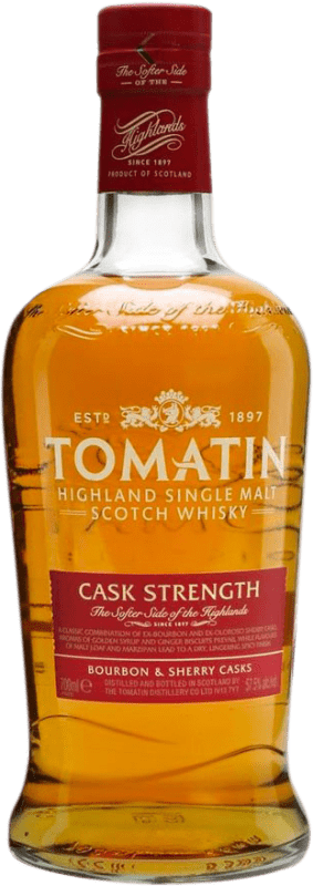 56,95 € | Single Malt Whisky Tomatin Cask Strength Highlands Royaume-Uni 70 cl