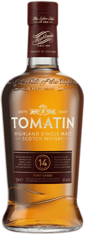 69,95 € | Single Malt Whisky Tomatin Port Cask Highlands Royaume-Uni 14 Ans 70 cl