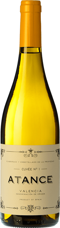 Envío gratis | Vino blanco Risky Grapes Atance Cuvée Nº 1 D.O. Valencia Comunidad Valenciana España Malvasía, Merseguera 75 cl