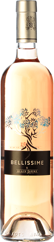 免费送货 | 玫瑰酒 Alain Jaume Bellissime Rosé 年轻的 A.O.C. Côtes du Rhône 罗纳 法国 Syrah, Grenache, Monastrell 75 cl