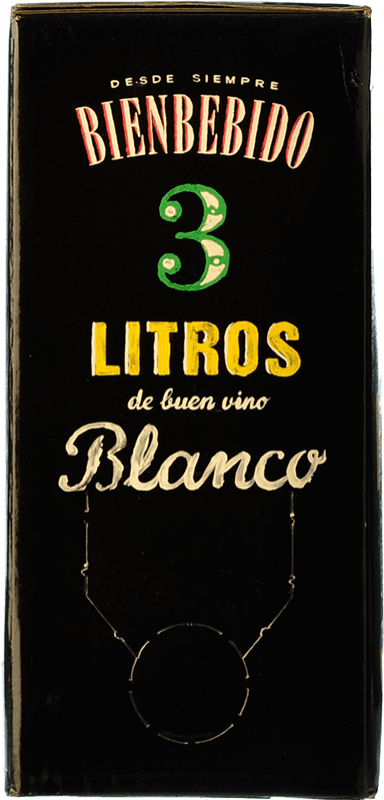 Free Shipping | White Wine Vintae Bienbebido Pescado Spain Viura Bag in Box 3 L