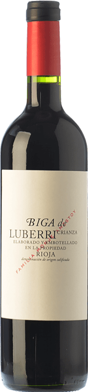 16,95 € Бесплатная доставка | Красное вино Luberri Biga старения D.O.Ca. Rioja бутылка Магнум 1,5 L