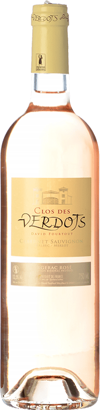 Kostenloser Versand | Rosé-Wein Clos des Verdots Rosé Jung A.O.C. Bergerac Frankreich Merlot, Cabernet Sauvignon, Malbec 75 cl