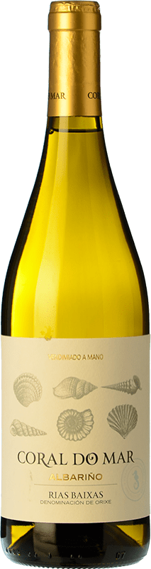 Бесплатная доставка | Белое вино Veiga da Princesa Coral do Mar D.O. Rías Baixas Галисия Испания Albariño 75 cl