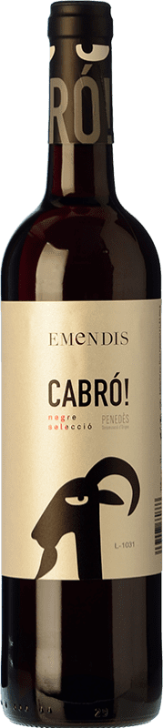 4,95 € | Red wine Emendis Cabró! Negre Selecció D.O. Penedès Catalonia Spain Tempranillo, Merlot, Cabernet Sauvignon Bottle 75 cl