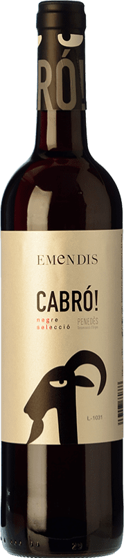 9,95 € Envío gratis | Vino tinto Emendis Cabró! Negre Selecció D.O. Penedès