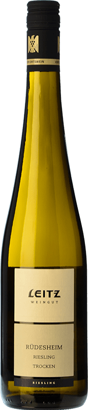 Бесплатная доставка | Белое вино Weingut Leitz Rüdesheimer сухой Q.b.A. Rheingau Rheingau Германия Riesling 75 cl