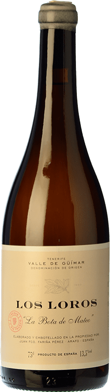 Envio grátis | Vinho branco El Borujo Los Loros La Bota de Mateo D.O. Valle del Güímar Ilhas Canárias Espanha Listán Branco 75 cl