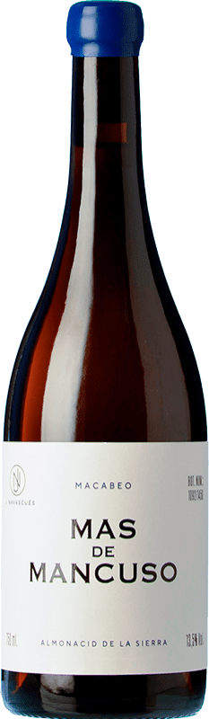 Envio grátis | Vinho branco J. Navascués Mas de Mancuso D.O. Cariñena Aragão Espanha Macabeo 75 cl