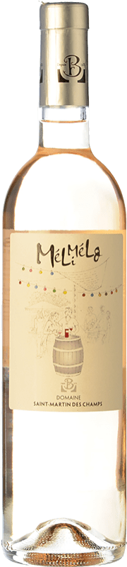 免费送货 | 玫瑰酒 Saint-Martin des Champs Méli-Mélo Rosé 年轻的 I.G.P. Vin de Pays d'Oc 朗格多克 法国 Syrah, Cabernet Franc 75 cl