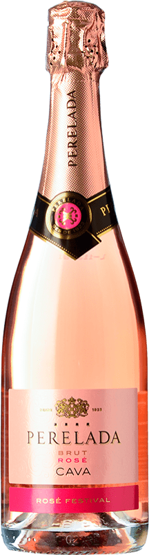 8,95 € Envío gratis | Espumoso rosado Perelada Festival Rosé Brut D.O. Cava