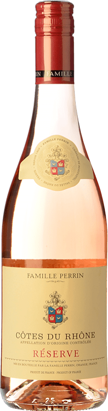 Envoi gratuit | Vin rose Famille Perrin Rosé Réserve A.O.C. Côtes du Rhône Rhône France Syrah, Grenache, Monastrell, Cinsault 75 cl