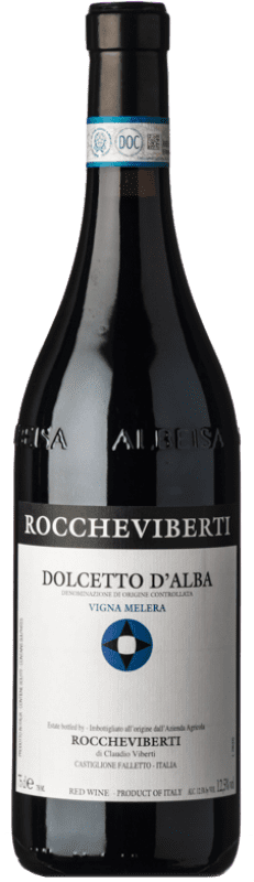 Бесплатная доставка | Красное вино Roccheviberti Vigna Melera D.O.C.G. Dolcetto d'Alba Пьемонте Италия Dolcetto 75 cl