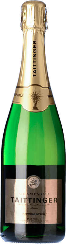 Бесплатная доставка | Белое игристое Taittinger Fifa World Cup A.O.C. Champagne шампанское Франция Pinot Black, Chardonnay, Pinot Meunier 75 cl