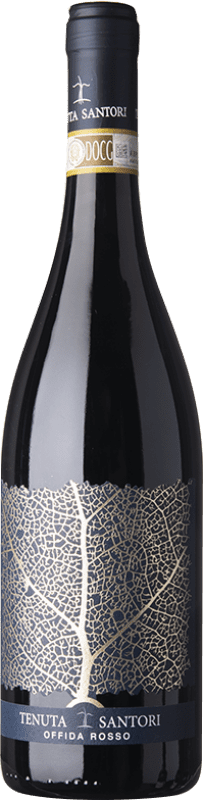 Бесплатная доставка | Красное вино Tenuta Santori Rosso D.O.C. Offida Marche Италия Montepulciano 75 cl