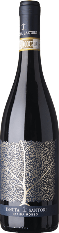 Free Shipping | Red wine Tenuta Santori Rosso D.O.C. Offida Marche Italy Montepulciano 75 cl