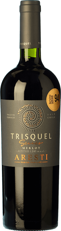 免费送货 | 红酒 Aresti Trisquel Altitud I.G. Valle del Maule Valle de Curicó 智利 Merlot 75 cl