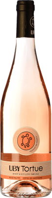 Domaine Uby Tortue Rosé Fruité Vin de Pays Côtes de Gascogne 年轻的 75 cl