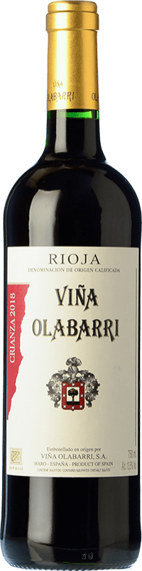 Бесплатная доставка | Красное вино Olabarri старения D.O.Ca. Rioja Ла-Риоха Испания Tempranillo 75 cl