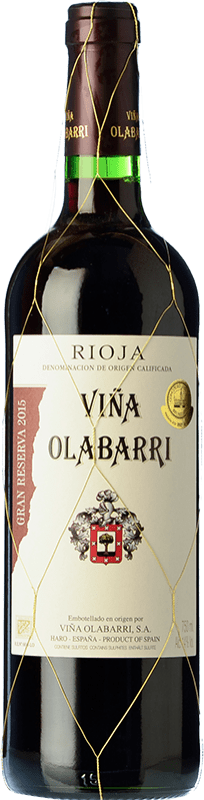 Free Shipping | Red wine Olabarri Grand Reserve D.O.Ca. Rioja The Rioja Spain Tempranillo 75 cl