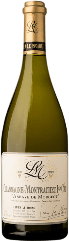 Бесплатная доставка | Белое вино Lucien Le Moine Premier Cru Abbaye de Morgeot A.O.C. Chassagne-Montrachet Бургундия Франция Chardonnay 75 cl