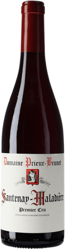 Бесплатная доставка | Красное вино Prieur-Brunet Premier Cru Maladière A.O.C. Santenay Бургундия Франция Pinot Black 75 cl