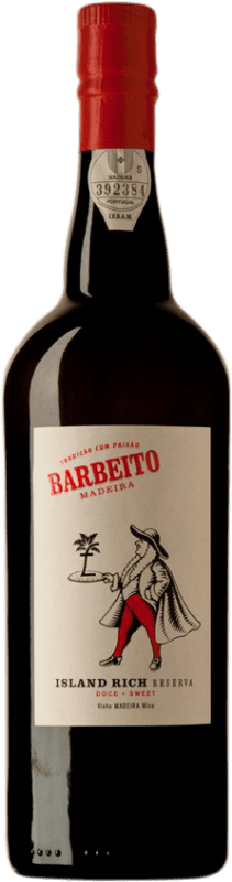 16,95 € | Red wine Barbeito Island Rich Sweet Reserve I.G. Madeira Madeira Portugal Tinta Negra Mole 5 Years 75 cl